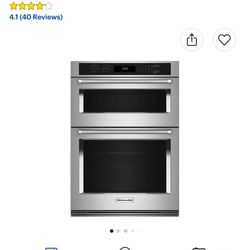 NEW KITCHEN AID 🤗AIRFRY 🤗 30” CONVECTION ELECTRIC OVEN MICROWAVE IN BOX 3/28/25. 