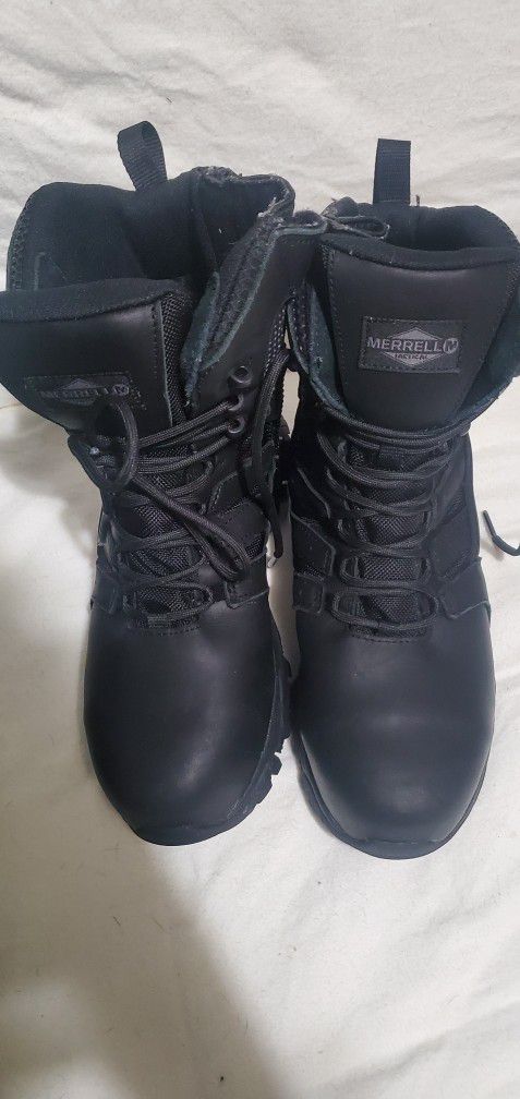 MERRELL Side Zip Black Boots