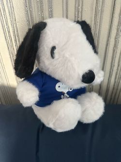Snoopy Plush Stuffed Animal with Blue Shirt