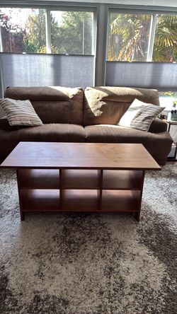 Solid wood coffee table
