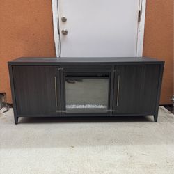 TV Stand with Fireplace and Heater
