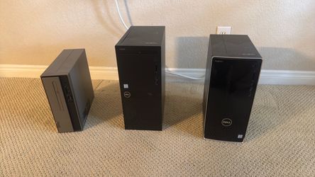 Lot of 3 Dell Desktop Computers