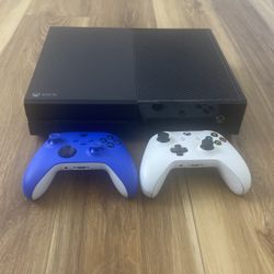 Xbox One With Two Controllers 