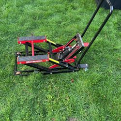Motorcycle Jack Works Good As A transmission Jack 