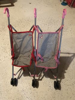 Doll double stroller