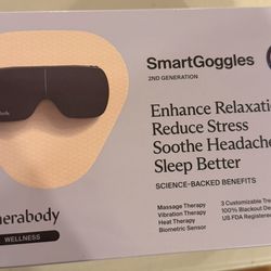 Therabody SmartGoggles 2nd Gen – Brand New Sealed (Heat & Massage Eye Mask)