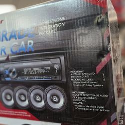 Pioneer Stereo Receiver Bluetooth And Speaker6,5" 