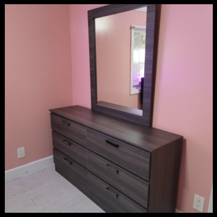 NEW DOUBLE DRESSER WITH MIRROR 🛠️ ASSEMBLED