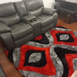 *Year End Sale Event!!!*---Sleek Madrid Gray Leather Reclining Loveseats---Now $599!!!---Delivery/$10 Down Financing🤠