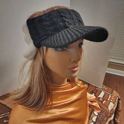 Black And White Winter Visor