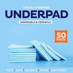 Disposable Underpads 23"x36" ( 50 Pack)