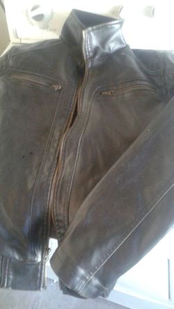 Leather jacket medium route 66