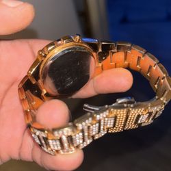 Iced Out Baggette Watch 