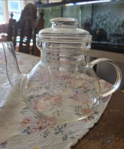 Vintage Teapot tempered glass