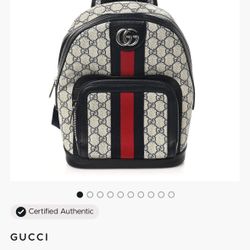 Blue Gucci Backpack