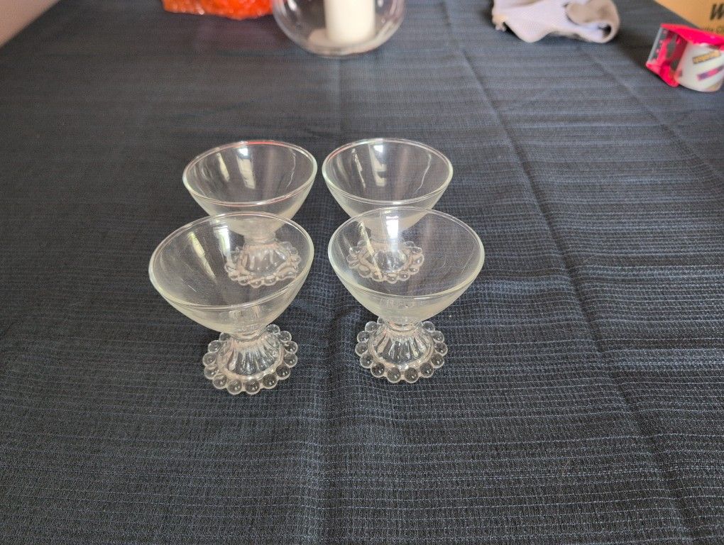 4 IMPERIAL CANDLEWICK GLASSWARE