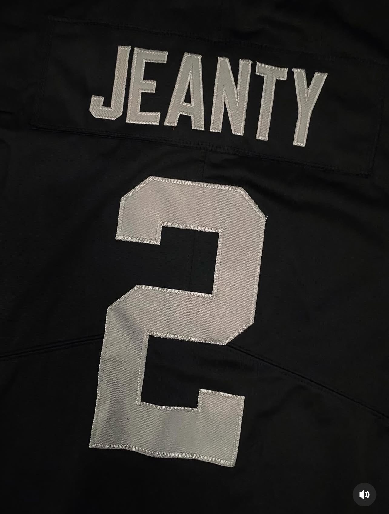 Black Ashton Jeanty Las Vegas Raiders #2 jersey 