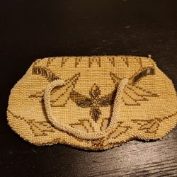 Checslvokia 1940's Beaded Small Purse Art Deco Style