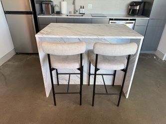 Faux Marble Kitchen Island