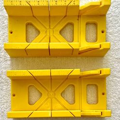 Mitre Cutting Block-High-Impact Polystyrene -Yellow. -Set of 2. 12”Used great condition. 