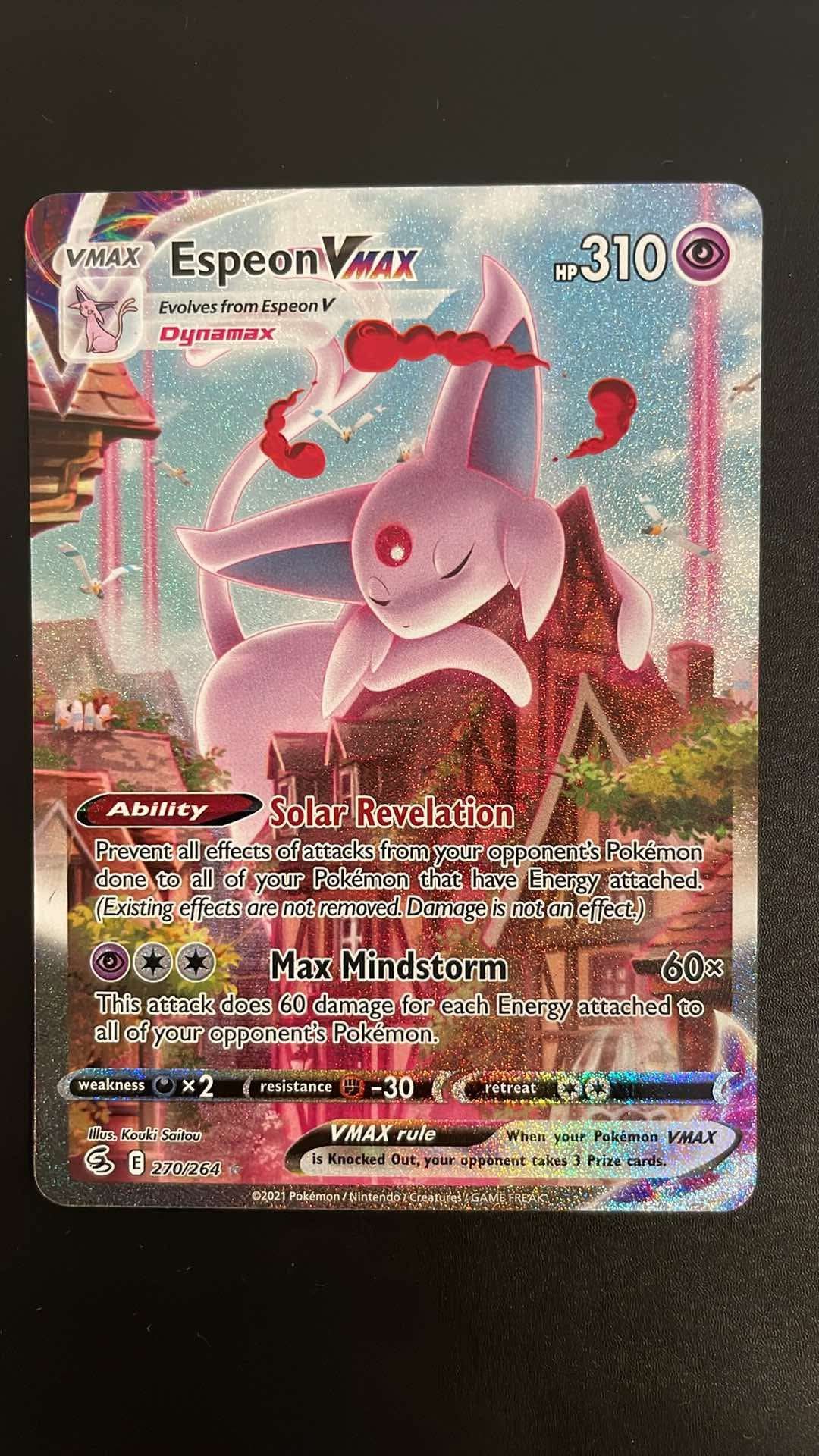 Pokemon Espeon Vmax Alt Art Fusion Strike