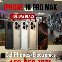 iPhone 16 Pro Max 256GB T-Mobile, Metro, At&T, Cricket And Spectrum In Excellent Condition Holiday Deal Cash Price Starting From $799