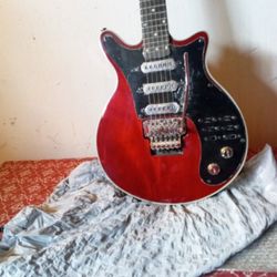 Brian May Guitarist Of Queen Band Guitar Authentic 