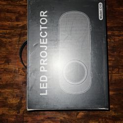 LED Projector C10 White USB HDMI Desktop, Home Theater (Bundle)