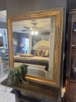 Beautiful Ornate Beveled Wall Mirror!