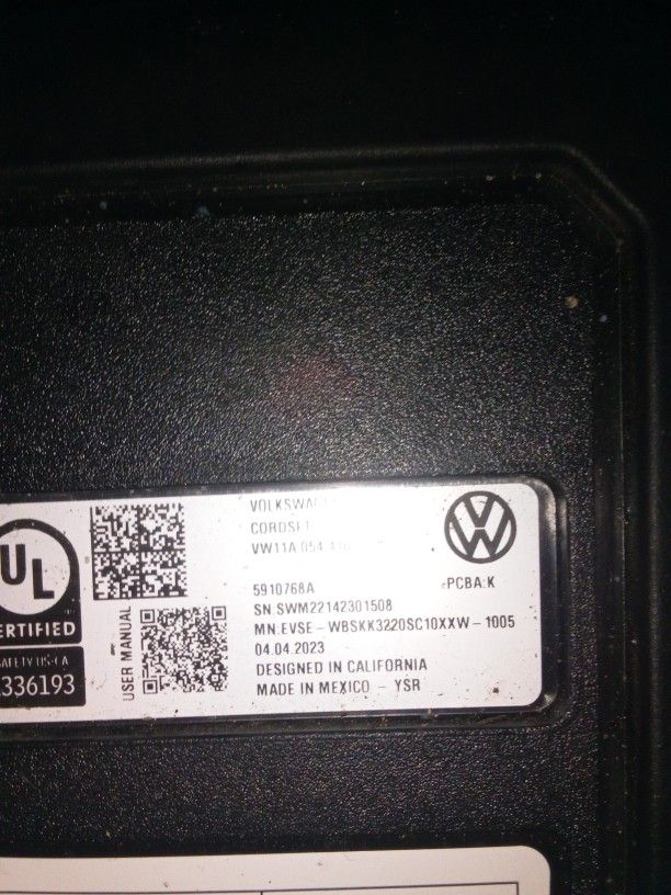 Volkswagen Charging Cord