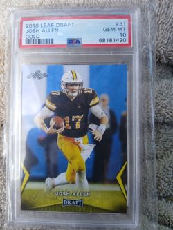 Josh Allen Psa 10 Leaf Draft