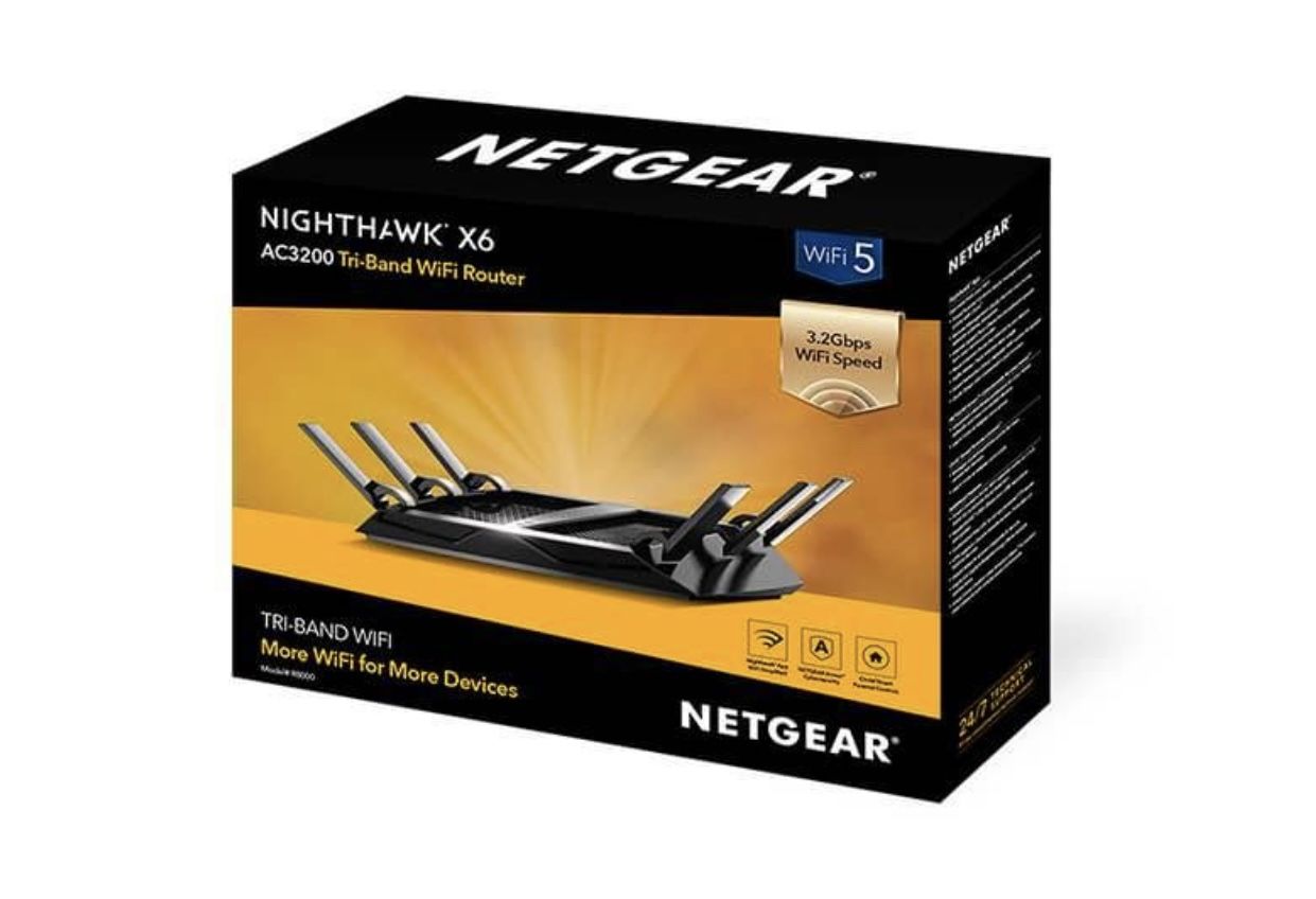 NETGEAR CM500-100NAR MODEM & NIGHTHAWK X6 TRI-BAND WIFE ROUTER