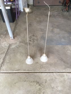 2 pair pendant lights for kitchen or bar area - $30 OBO