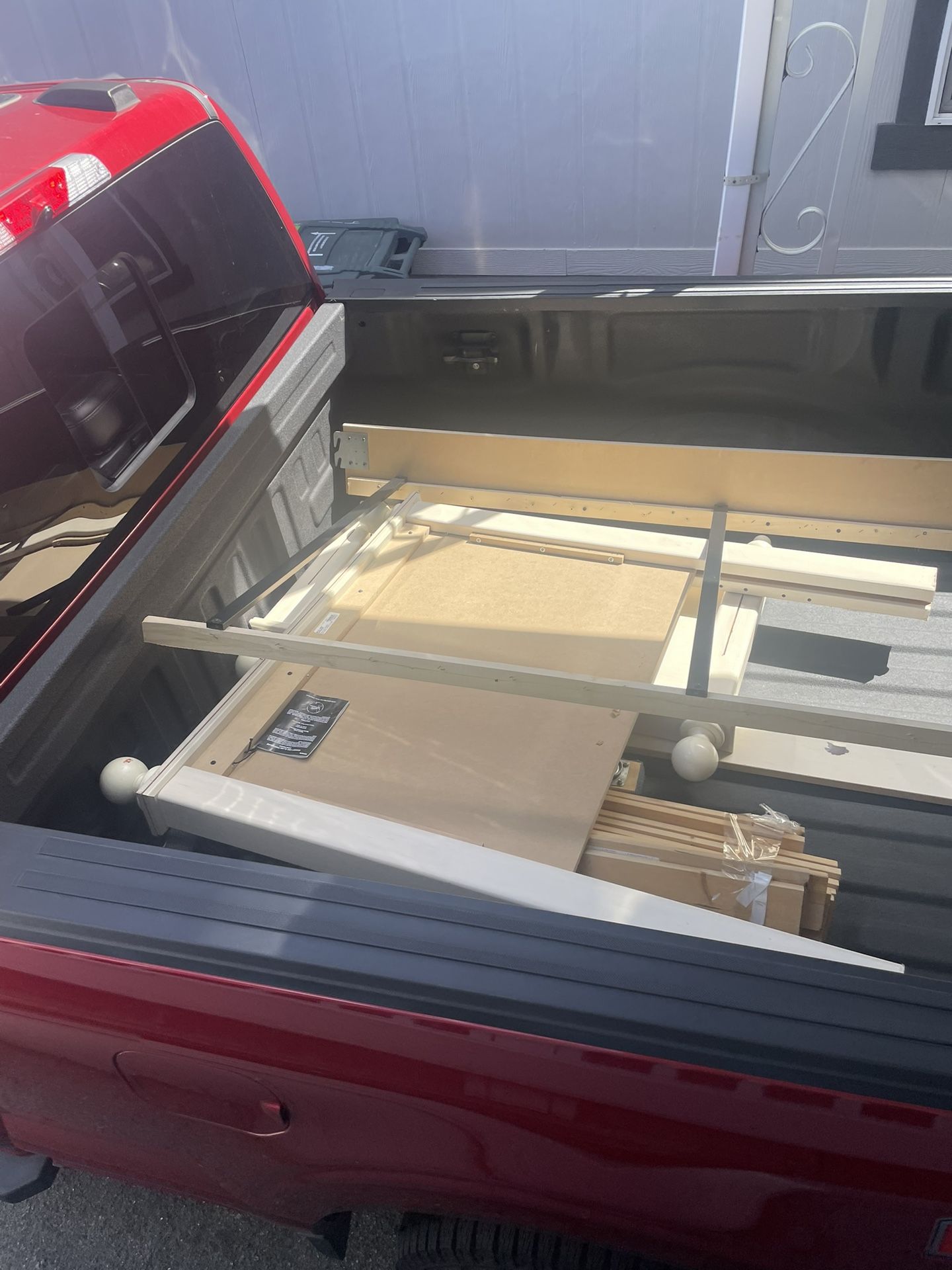 Wood twin bed frame, no screws needed
