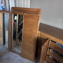 Bed Frame, Headboard And Dresser
