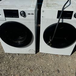 Ge Washer And Electric Dryer Apartment Size 