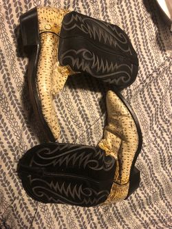Snakeskin Cowboy Western Boots