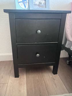 Black nightstand