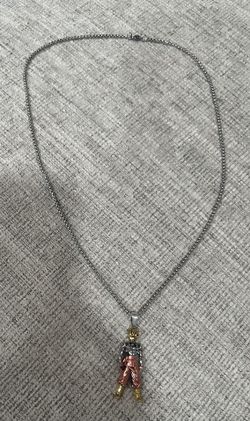 24’ 2mm Box Chain W/ Goku Pendant
