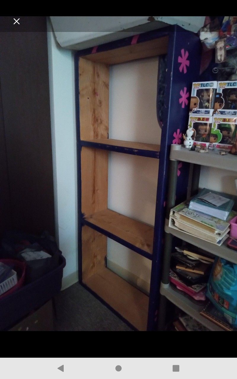 book shelf or bed frame