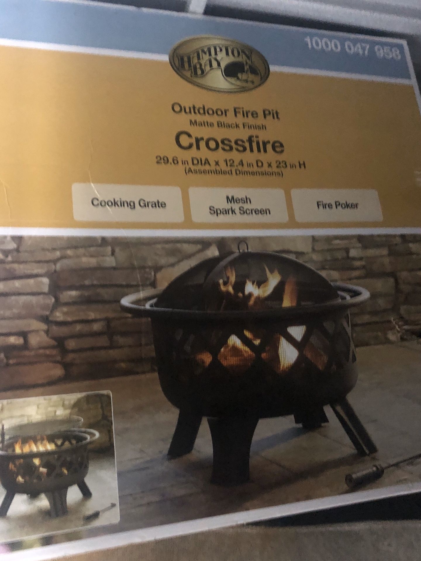 Outdoor Fire pit crossfire