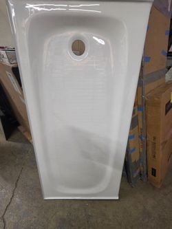 KOHLER
Salient 60 in. x 30 in. Cast Iron Single Threshold Shower Base with Right-Hand Drain in White