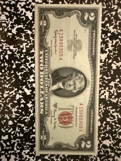 1963 a $2 uncirculated bill. Flawless! Perfect corners, color, centering etc.