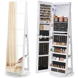 360 swivel jewelry cabinet