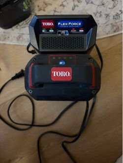 Toro 60 volt battery and charger