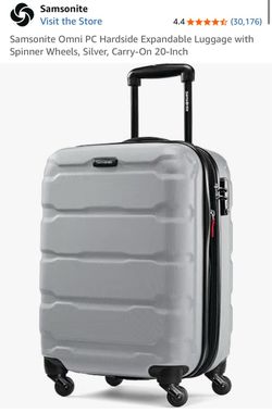 NEW IN BOX - Samsonite Omni PC 20-Inch Carry-On Spinner, Silver