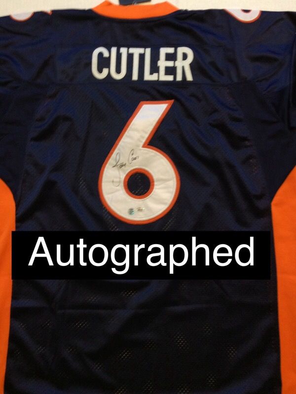 Broncos autographed jerseys