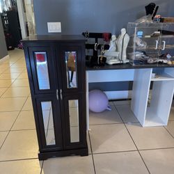 Antique Jewelry Cabinet And Display Case