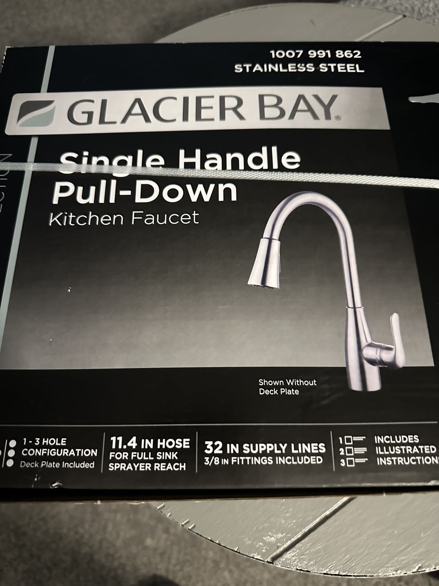 New Glacier Bay Single Pull Down Faucet 