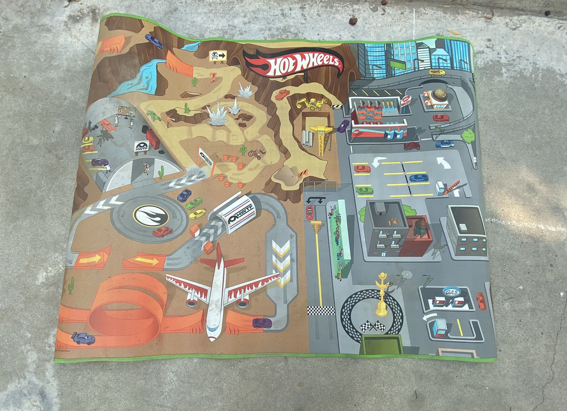 Hot wheels car mat
